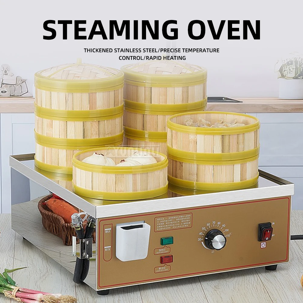 

Настольная электрическая пароварная печь с 4 отверстиями 3000 Вт — компактный кухонный прибор для эффективной пропаривания