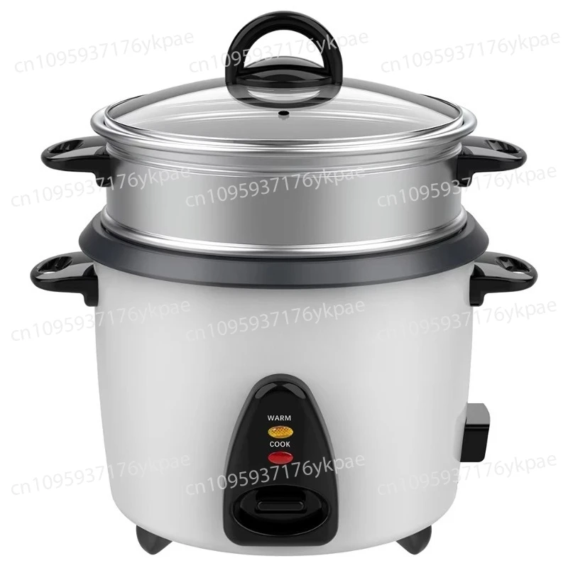 

Kitchen Household Appliances 500W White 3.5L Electric Drum Rice Cooker 7 Cups, with Aluminum Steamer