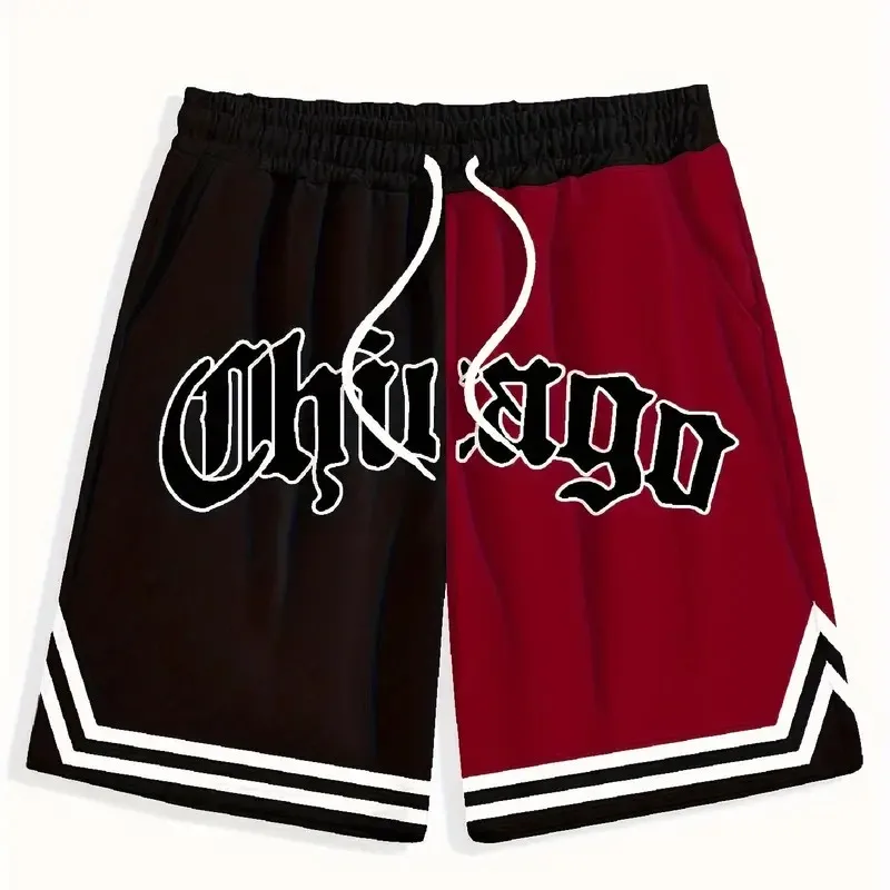 Summer Men Chicago Shorts Kids Fashion Letter Sports Shorts Boys Girls Casual Beach Shorts Adult Fashion Training Short Pants