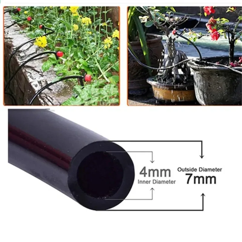 5-30M 4/7mm capillary PVC capillary micro spray irrigation capillary garden greenhouse drip irrigation soft capillary