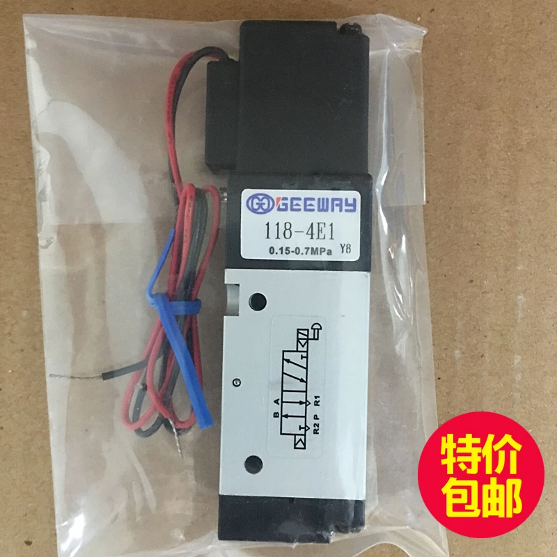 

Taiwan geeway Solenoid Valve 118-4E1-P/L DC12V DC24V AC220V Solenoid Valve