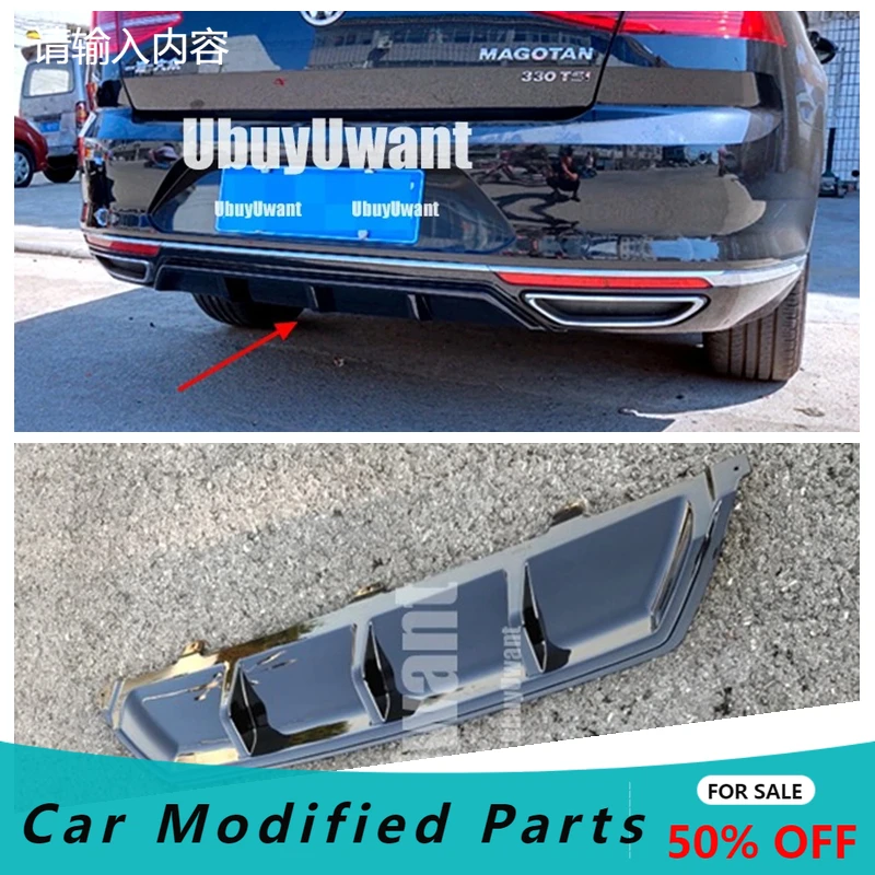 Für VW Passat B8 Variante Hinten Diffusor 2015-2019 Hinten Stoßstange Diffusor Splitter Spoiler Lip Schwarz Körper Kit auto Zubehör