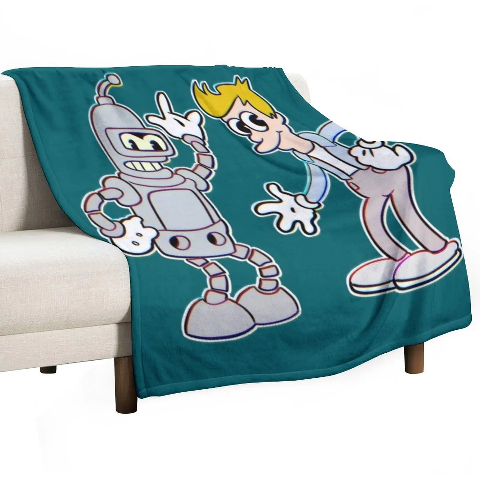BENDER AND FRY Throw Blanket Furry Single Quilt Summer Bed Fashionable warm for winter Blankets