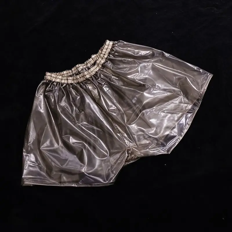 Handmade PVC Shorts Waterproof Easy Dry Beach Rainproof Outdoor Private Party Half Sheer