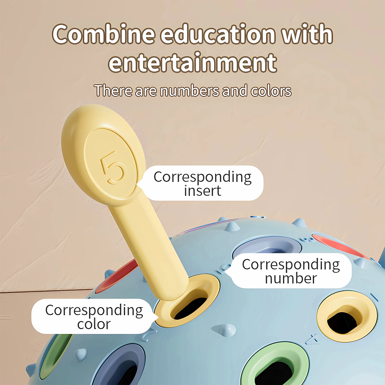 Baby concentration training, pufferfish assembly, intelligence, hand-eye coordination matching, early education toys
