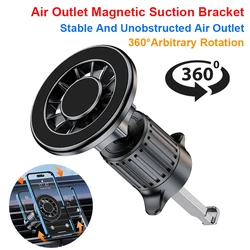 Universal Magnetic Car Phone Holder for MagSafe Strong Magnet Car Air Outlet Clip Cellphone GPS Bracket for iPhone for Xiaomi