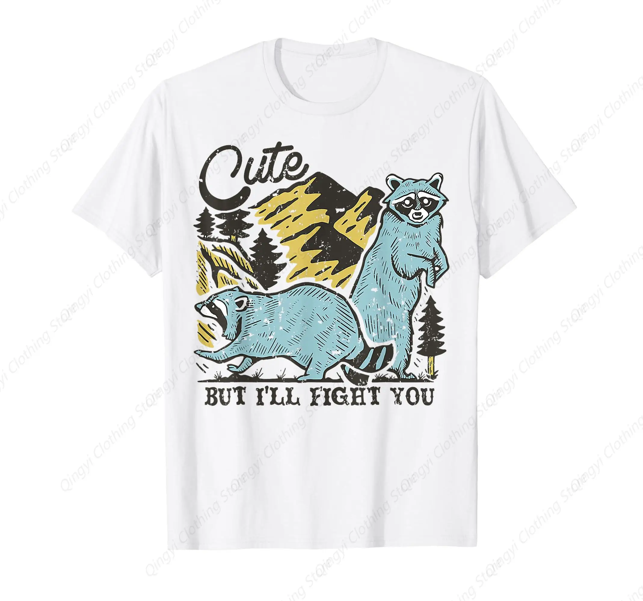 

Racoon Cute But I'll Fight You Camping T-Shirt