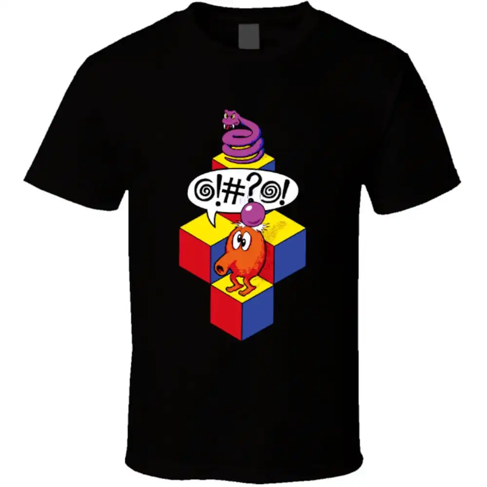 Qbert Arcade Classic Video Game T Shirt