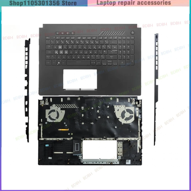 95new US For ASUS TUF Gamig 3Puls FA707 FX707 FX707ZM Upper Palmrest Backlit Keyboard