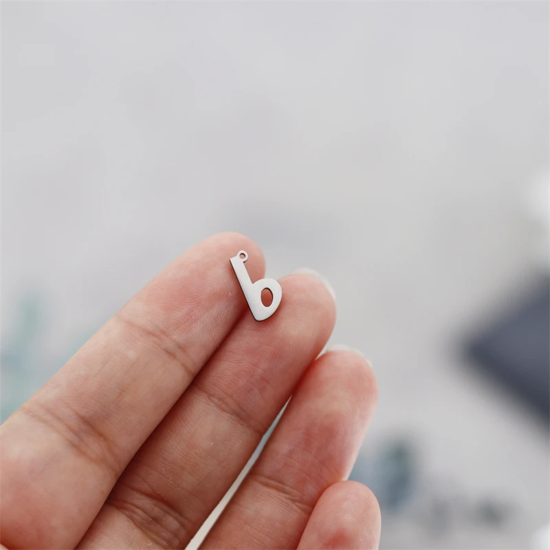 

3pcs/lot Stainless Steel English B Letter Charm For DIY Jewelry Making Supplies Pendant Necklace Earrings Bracelets Crafts