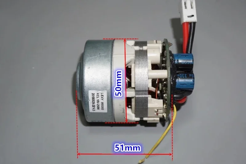 Brushless Fan Motor DC18V 250W High-power Three-phase 50mm Ultra-high-speed   DIY Dust Blower Vacuum Cleaner