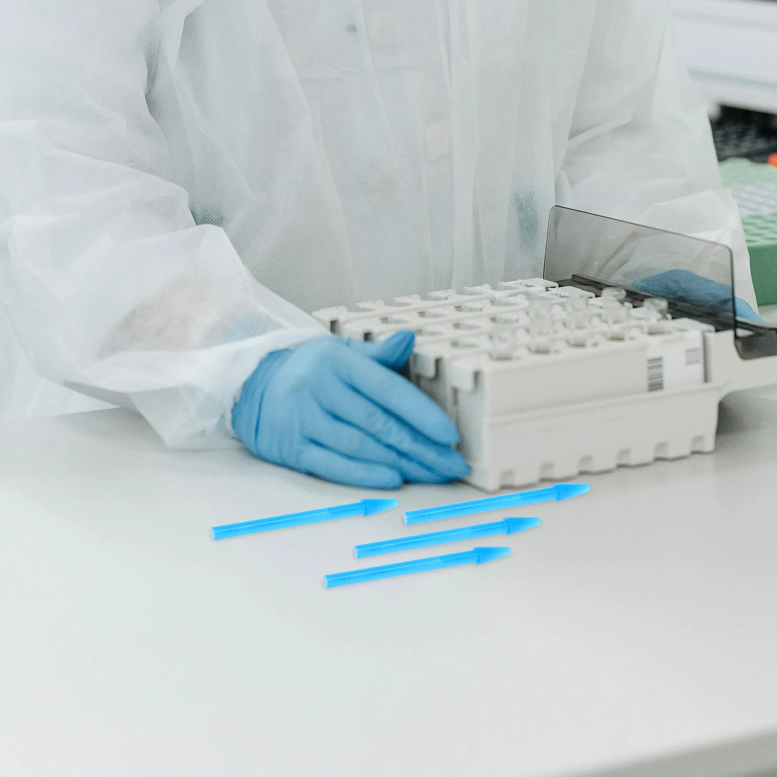 100 قطعة قضبان طحن بلاستيكية لـ 1.5 مللي أنابيب الطرد المركزي الدقيقة مطاحن الأنسجة أنبوب اختبار المختبر مدقات عينة الخالط