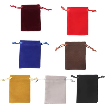 프리미엄 벨벳 주사위 가방 타로 카드 데크 쥬얼리 보관 가방 미니 Drawstring 보드 게임 팩 마녀 운세 액세서리