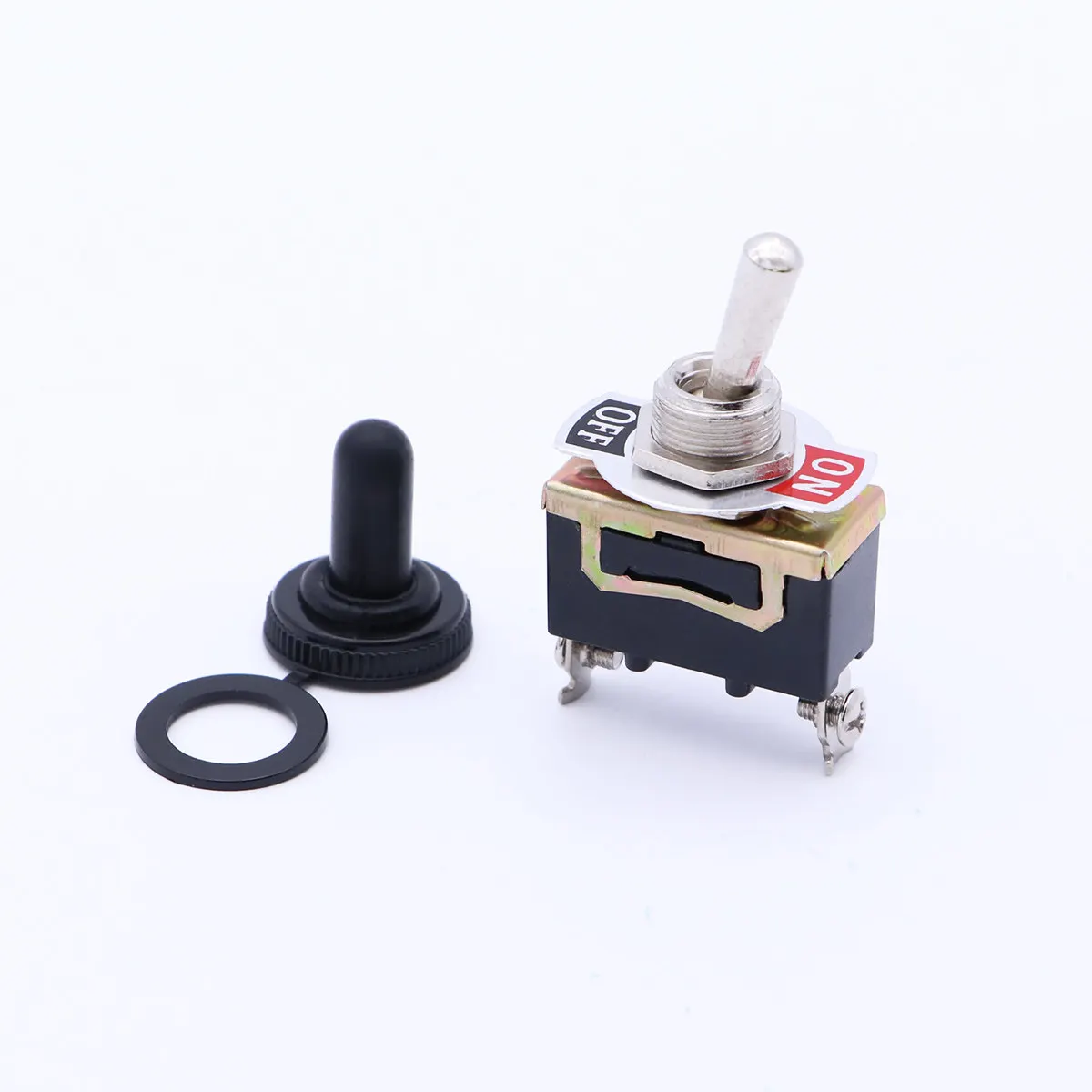 10Pcs Metal Waterproof Toggle Off For Appliance Repair 250V15A Position Way Rocker Heavy Duty