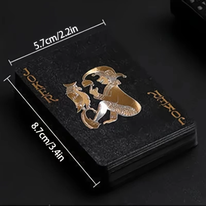 Color Black Gold Playing Card Game Card Group Waterproof Poker Suit Magic Dmagic Package Board Game Gift Collection