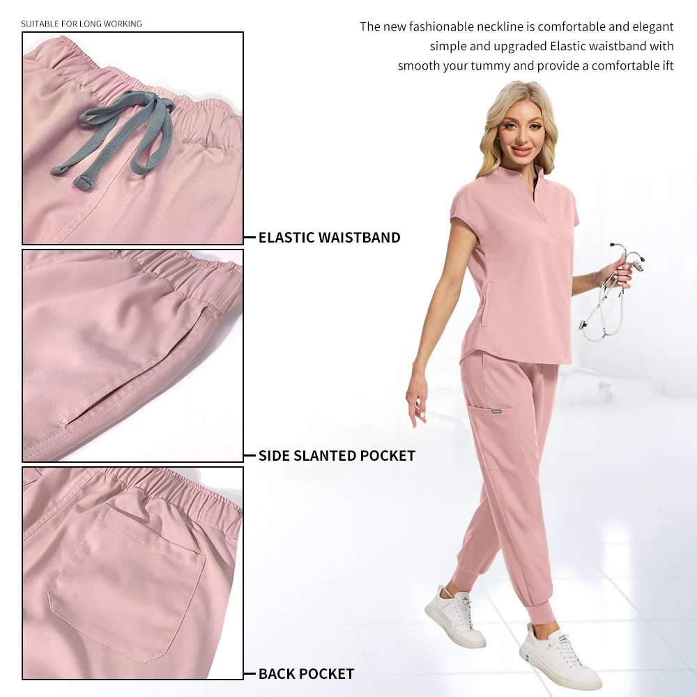 Hospital Nurse Uniform Set Women Medical Uniform Dental Clinic Workwear Beauty Salon Work Clothes Surgical Set Nurse Accessories