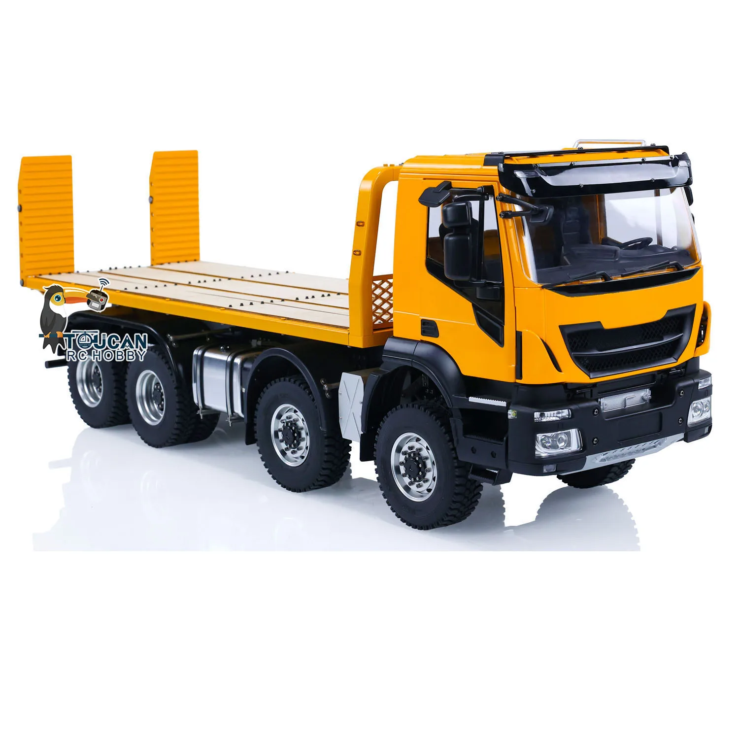 

1/14 8x4 Metal RC Hydraulic Wrecker Trucks Car Controlled Rescue Vehicles Painted Finished Toys Motor Servo ESC Model TH23194