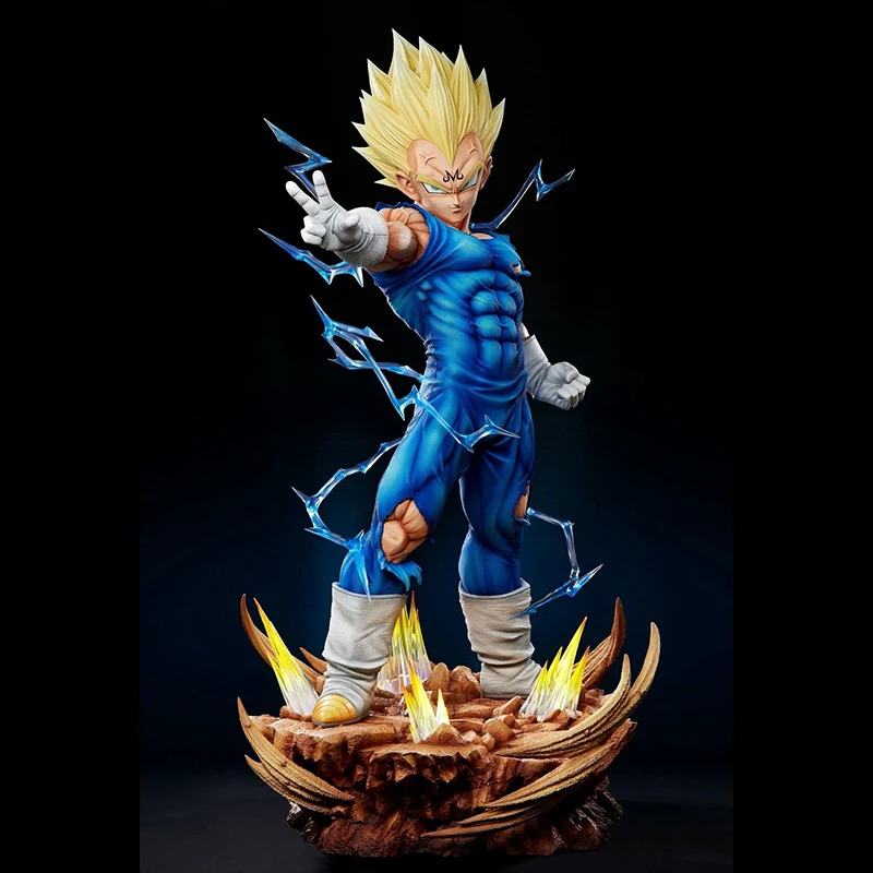 31CM Dragon Ball Z Infinite Majin Vegeta Figures Standed Anime Statue Toys GK Model Desktop Decoration Doll Collection Model