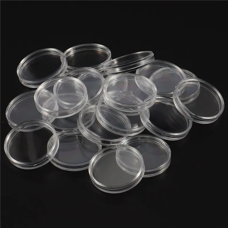 

L52A-5Pcs 17/20/25/27/30Mm Coin Holder, 500Pcs Silver Coin Capsules With Foam Gasket, Professional Coin Case