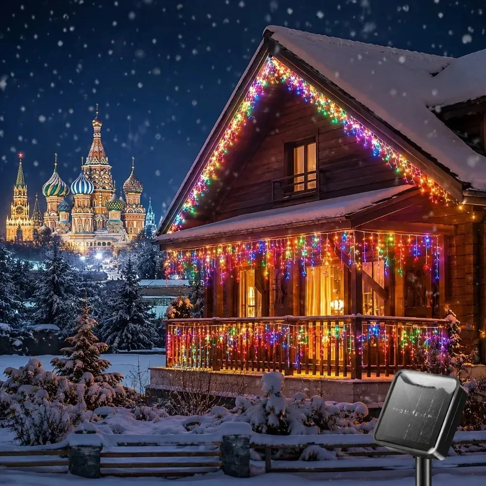 cortina-de-luzes-led-solares-para-exterior-a-prova-d'agua-multicolorida-para-pendurar-em-beirais-ideal-para-festas-de-natal-e-decoracao-de-jardins