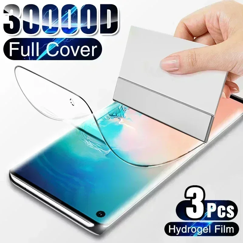 

3 Pieces Full Cover Hydrogel Film For Oneplus 7 8 9 9R 10 Pro Screen Protector Oneplus Nord 2 6T 7T 8T Pro Soft Film Not Glass