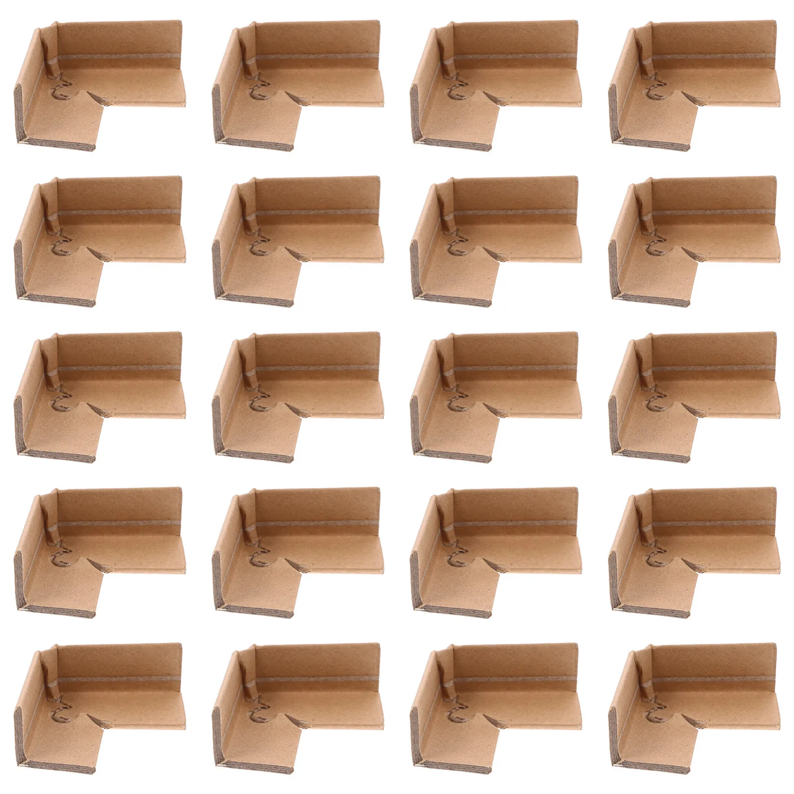 20Pcs Shipping Box Corner Guards Reinforced Paper Edge Protectors for Cartons Furniture Panels Packing Moving Supplies Packaging