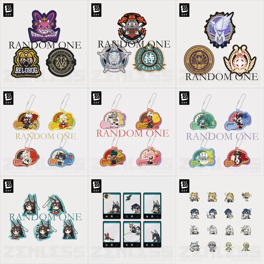 

Sunsyea Zenless Zone Zero Официальный товар miHoYo Оригинальный брелок серии ZP Наклейки Miyabi