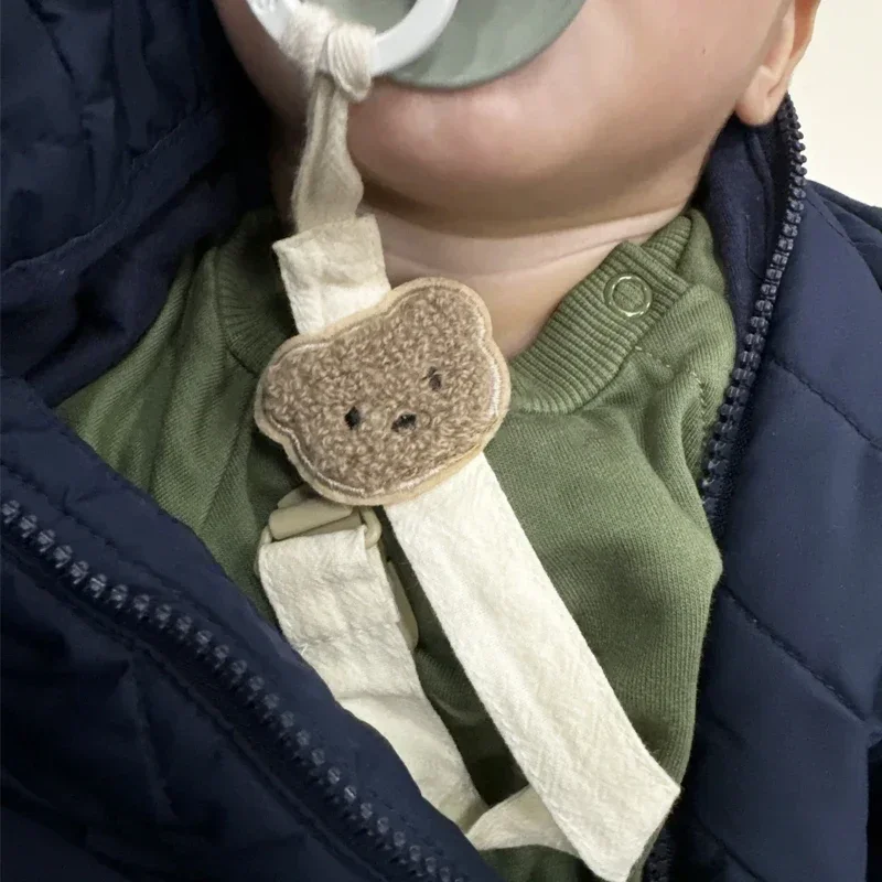 Cute Bear Baby Pacifier Chain Clips Holders Anti-drop Chain Cartoon Teething Clips Teether Toy Soother Pacifier Strap image 6