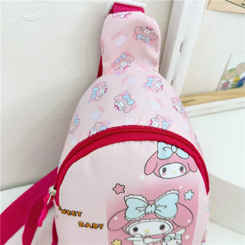 Hellos Kittys Cartoon Crossbody Bag para meninos e meninas, saco de peito infantil, bolsa de viagem, mochila crossspan, presentes, novo, moda, 2024