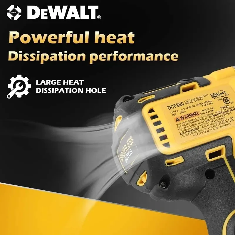 Dewalt DCF880  Electric Wrench Brushless Impact Wrench Detachable Tire 205N.M High-speed Powerful Disassembly Tool For 18V view 6