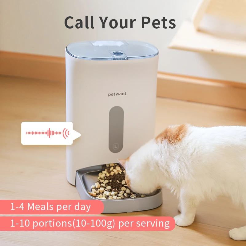 Imagem -06 - Petwant-alimentador Automático para Animais com Fonte de Alimentação Dupla Dispensador de Alimentos para Gato Refeições Prevenem Insetos Mantenha os Alimentos Frescos 4.5l