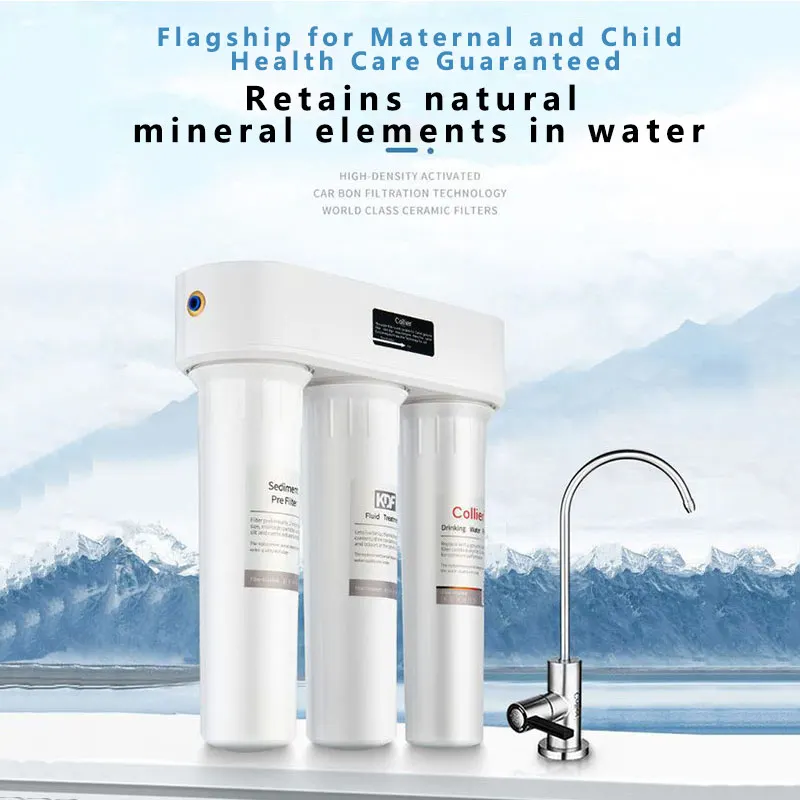 Filter Air Minum Langsung collier HT3: Ultrafiltrasi & Magnetisasi, untuk Rumah, Dapur, RV & Lainnya