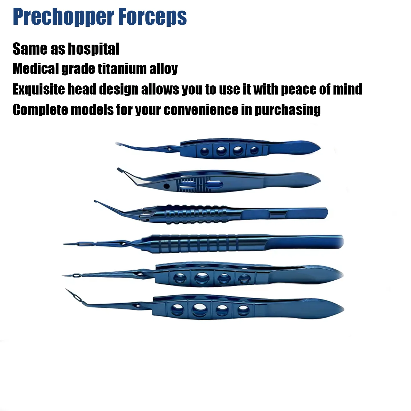 ไทเทเนียม Akahoshi Phaco Combo Prechopper คีม Dodick Brown Nucleus Cracker Ophthalmic เครื่องมือผ่าตัด