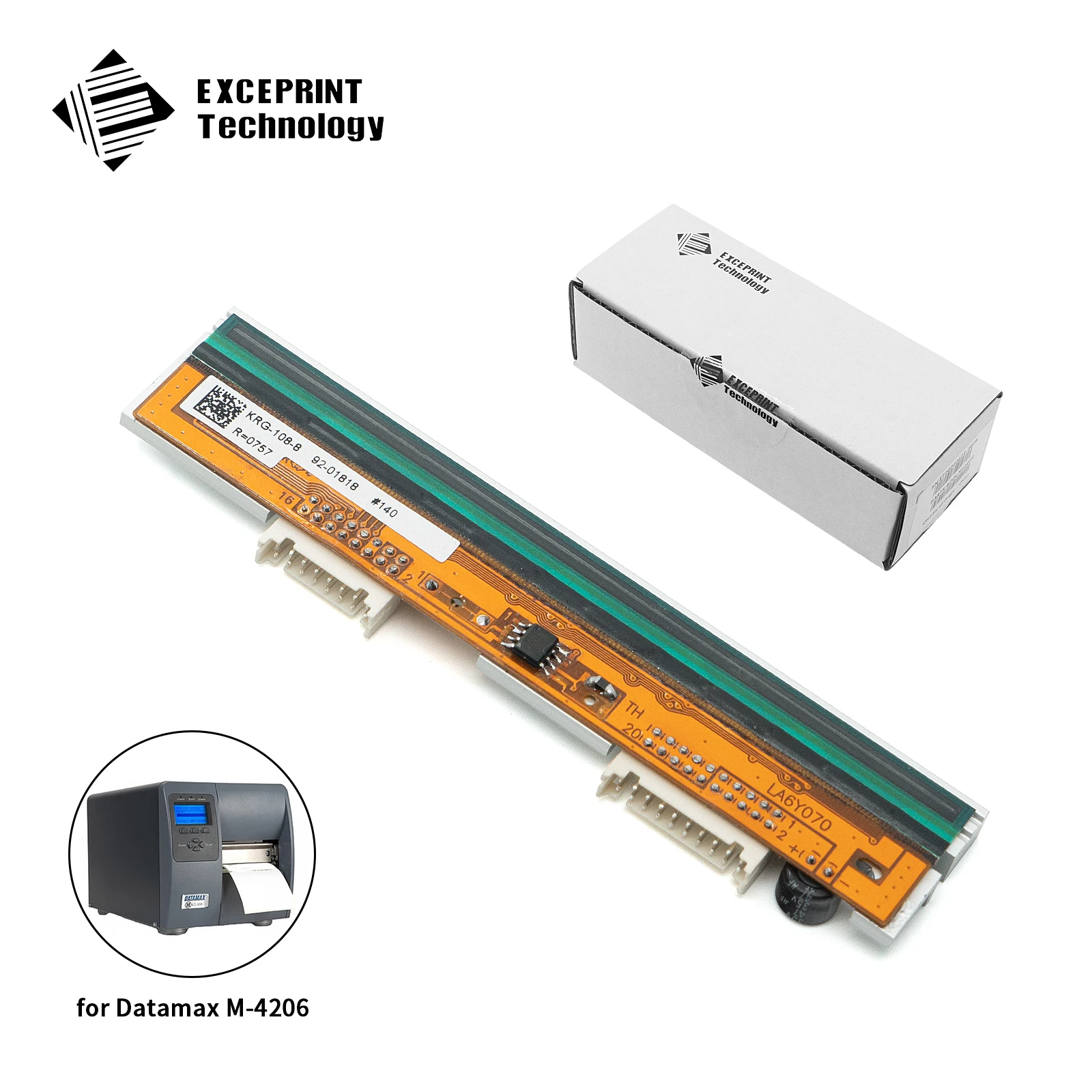 

Brand New 203dpi Print Head for Datamax M-4206 Mark II M-4208 Mark II Thermal Barcode Label Printer,P/N:PHD20-2261-01