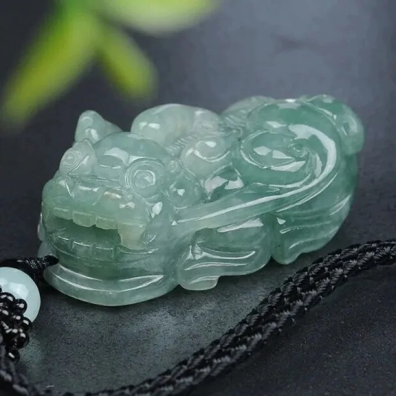 Natürliche Myanmar Jade Overlord Pi Xiu Anhänger Herren und Damen Schmuck Anhänger Halskette Jade Anhänger Verarbeitung Geschenke