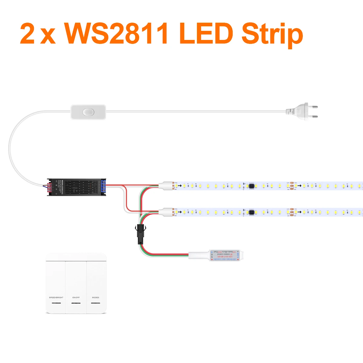 Rybakov WS2811 Fließendes Wasser Led-streifen COB 24V 10M 5M Warm Kühles Weiß Sequentielle Pferderennen Led-band Licht mit Sync Decke Dekor 5