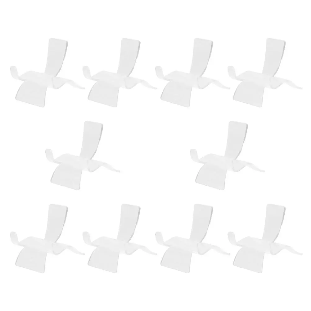 

10Pcs Crystal Pendant Display Stand Clear Acrylic Mineral Specimen Holder for Jewelry Rock Collection Transparent Small Display
