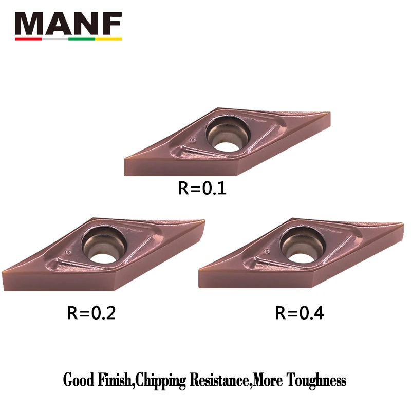 

MANF VBGT110301-1L Turning Tools Inserts CNC Blade Indexable Lathe Inserts Tool Contain SVJBR Mini Lathe Holder Carbide Plates