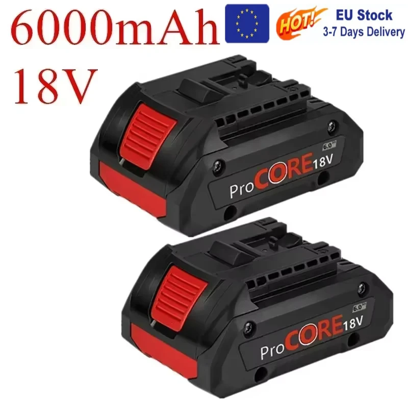 Image of Verbesserter 18V 6,0Ah kleiner und leichter Li-Ionen-Akku für Procore 1600A016GB für Bosch 18V Max kabelloses Elektrowerkzeug Bohrer.