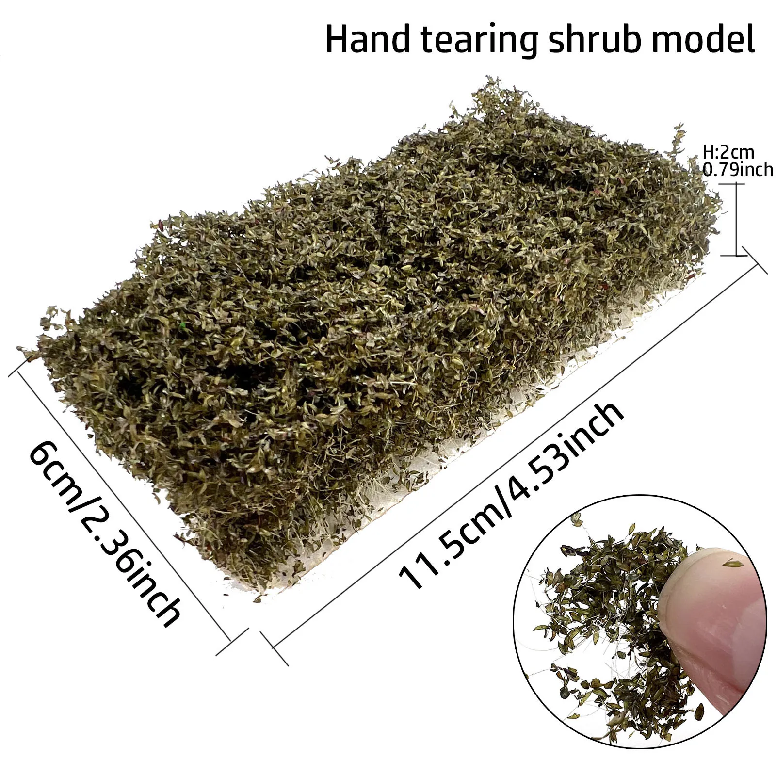 2 см миниатюрные кусты, листва, модель растительности, трава, ручная слеза, кусты, пейзаж, сделай сам, железная дорога/влажнение, декор, диорама