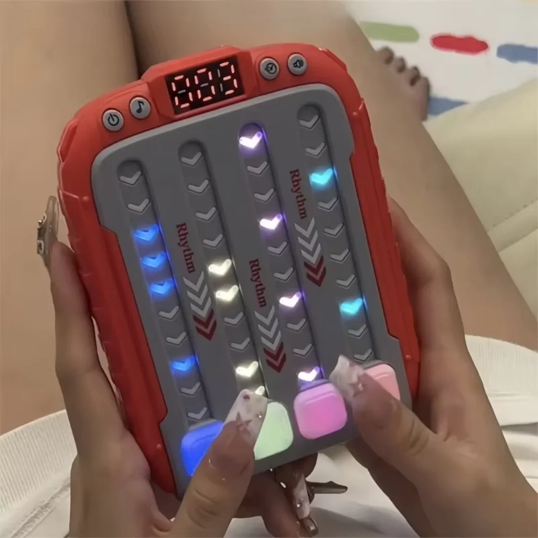 Music Rhythm Speed Push Game Machine – Dance Challenge Puzzle Stress Relief Multiplayer Battle Toy for Kids