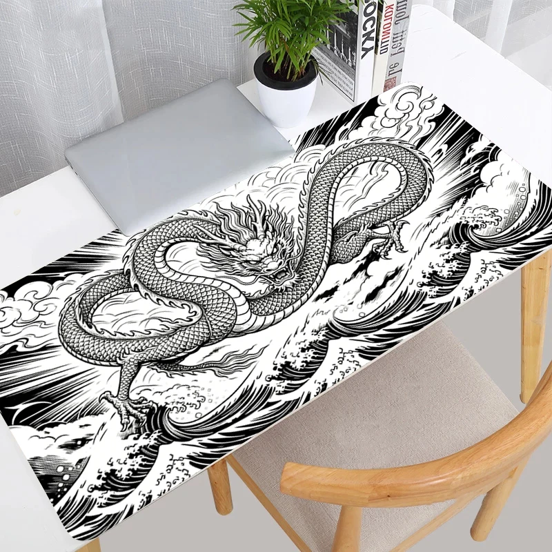 Cool Mouse Pad Esports Gamer Keyboard Mat Gaming Acessories Non Slip Computer Desk Mat Dragon Mousepad High-Quality Desk Decor