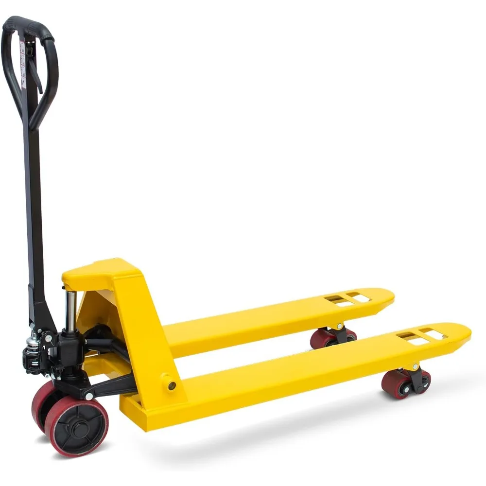 

Pallet Jack Truck 4,400 LBS Capacity, 48''x 21'‘ Forks Manual Pallet Jack Truck, Suit for Warehouse, Workshop, Dock, Factory