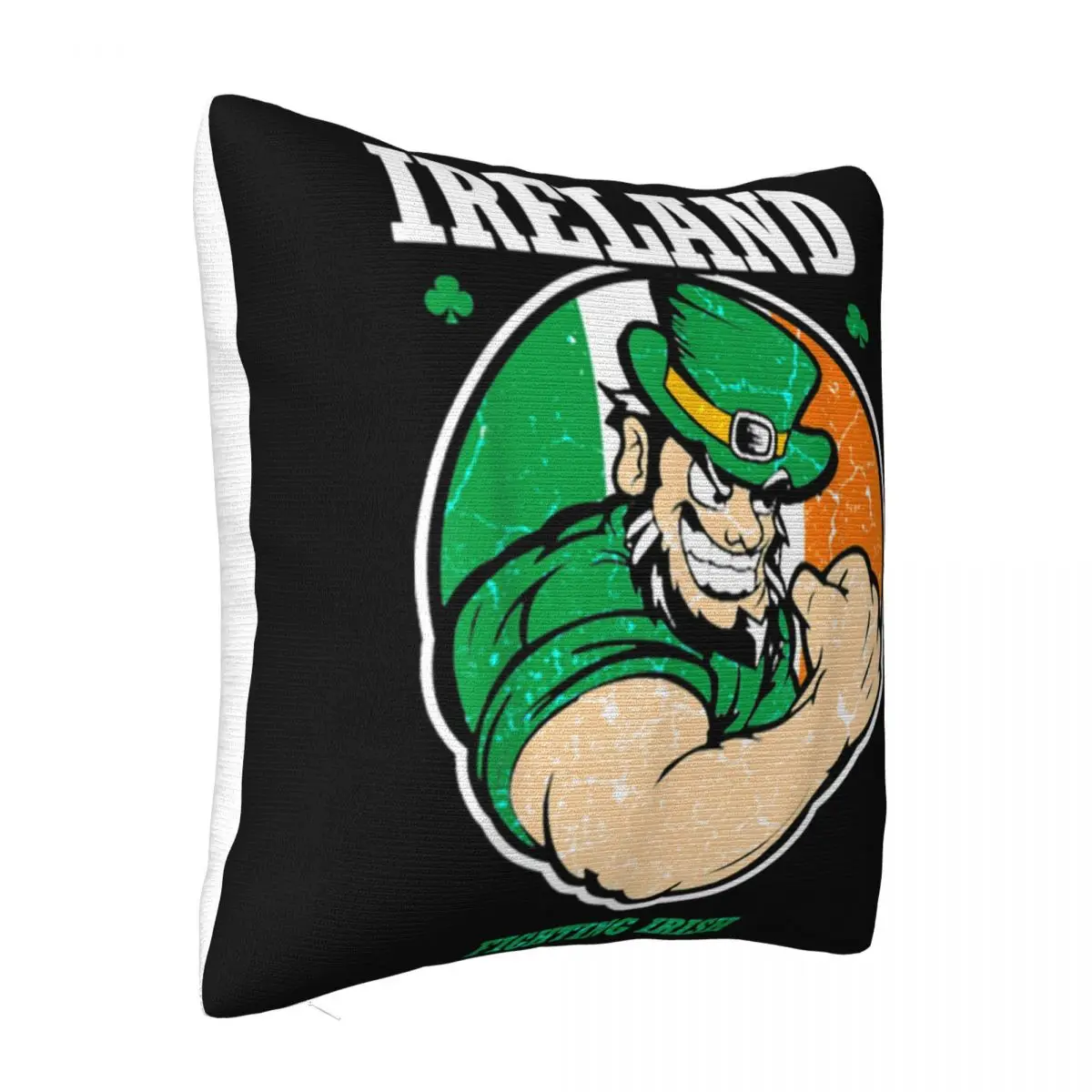 Irish Ireland Fighting Flag Saint Patrick's Day Funny Gift Straight Promotion Halloween Pillow Case