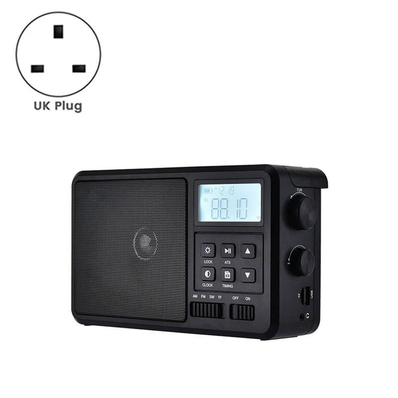 Portable Internet Radio Best Reception FM Wireless Bluetooth Radios Speaker LCD Screen Support Alarm Clock Sleep Timer UK Plug