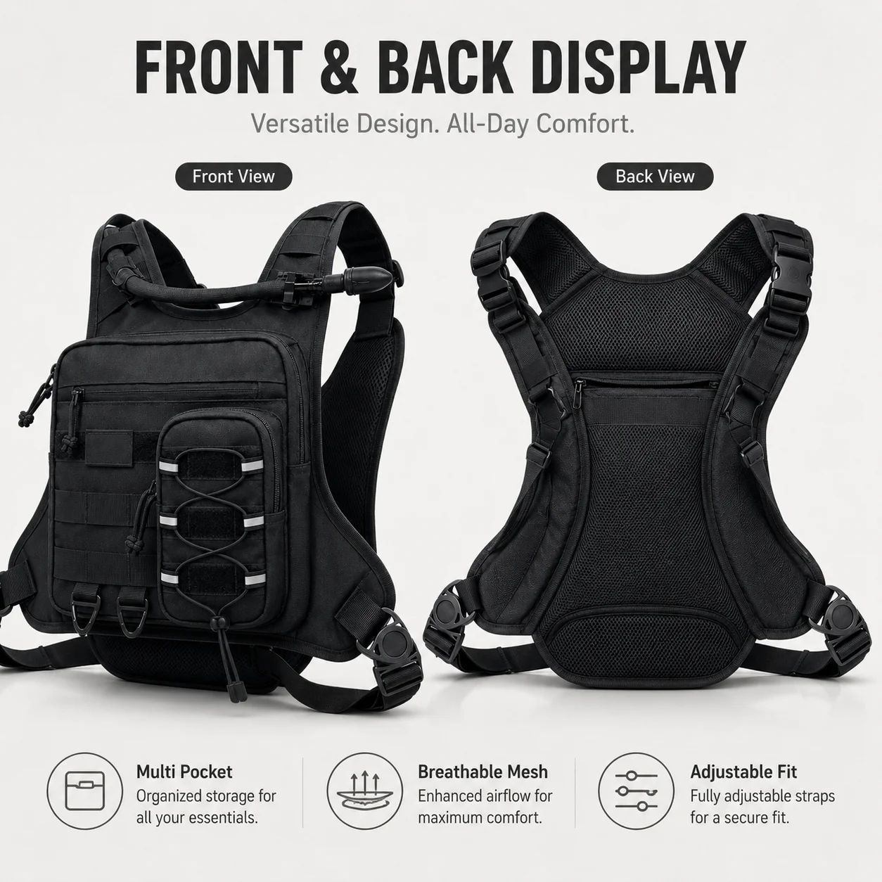 Tactical Chest Bag Outdoor Hik - Cycling Gear Backpack review and price