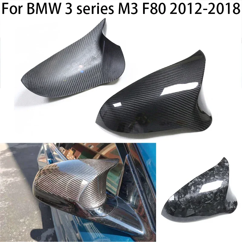 

For BMW 3 series M3 F80 2012 2013 2014 2015 2016 2017 2018 Carbon Fiber Car Rear View Mirror Covers Cap accessories for vehicles