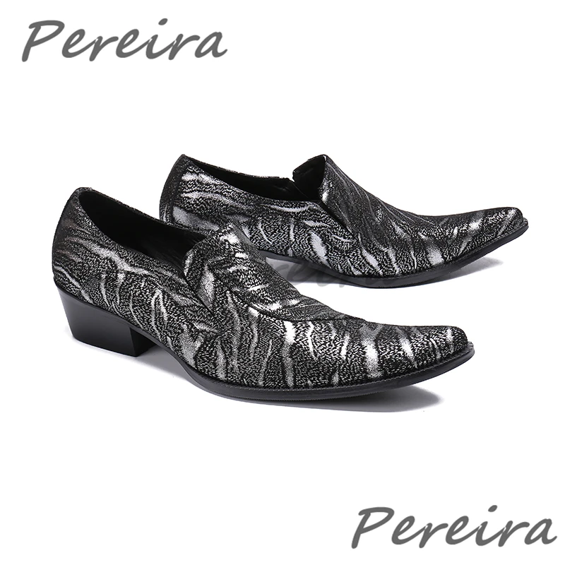 

Men's Mixed Colors Loafers Pointed Lace Cowhide Casual Business Shoes Summer New Trendy Wedding Party Prom Dress Shoes Plus Size