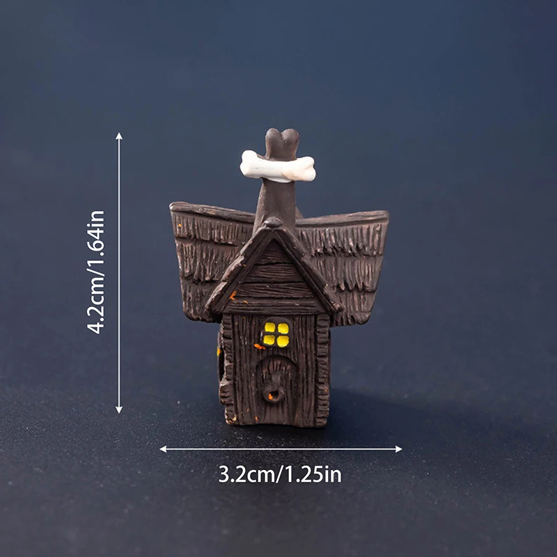 Cute Halloween Micro Landscape Miniature Figurines Resin Craft Mini Fairy Garden Ornaments Cute Pumpkin Ghost Vampire Decoration
