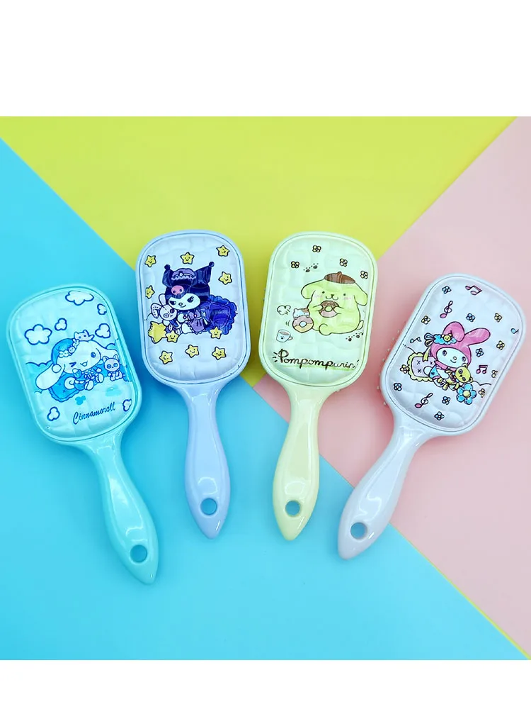 ل كورومي ميلودي مشط رمل متدفق مشط نجمة خماسية كارتون لطيف أنيمي المحيطة الفتيات وسادة هوائية مشط هدية للأطفال